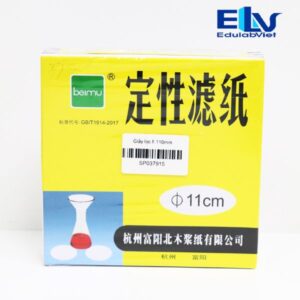 Giấy lọc φ110mm – Giấy lọc hóa chất phòng thí nghiệm, hộp 100 tờ