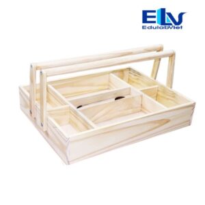 Khay Dụng Cụ Và Hóa Chất Bằng Gỗ 7 Ngăn