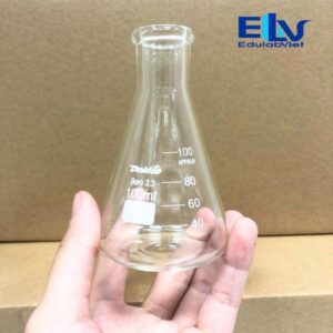 Bình tam giác 100ml thủy tinh trung tính chịu nhiệt