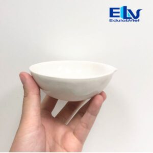 Bát sứ men trắng có miệng rót 90mm – bát sứ thí nghiệm chịu nhiệt