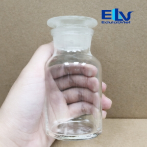 Lọ thủy tinh miệng rộng 125ml nút nhám – Lọ đựng hóa chất phòng thí nghiệm